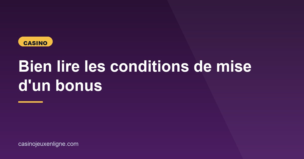 Illustration de l'article consacré aux conditions de mise