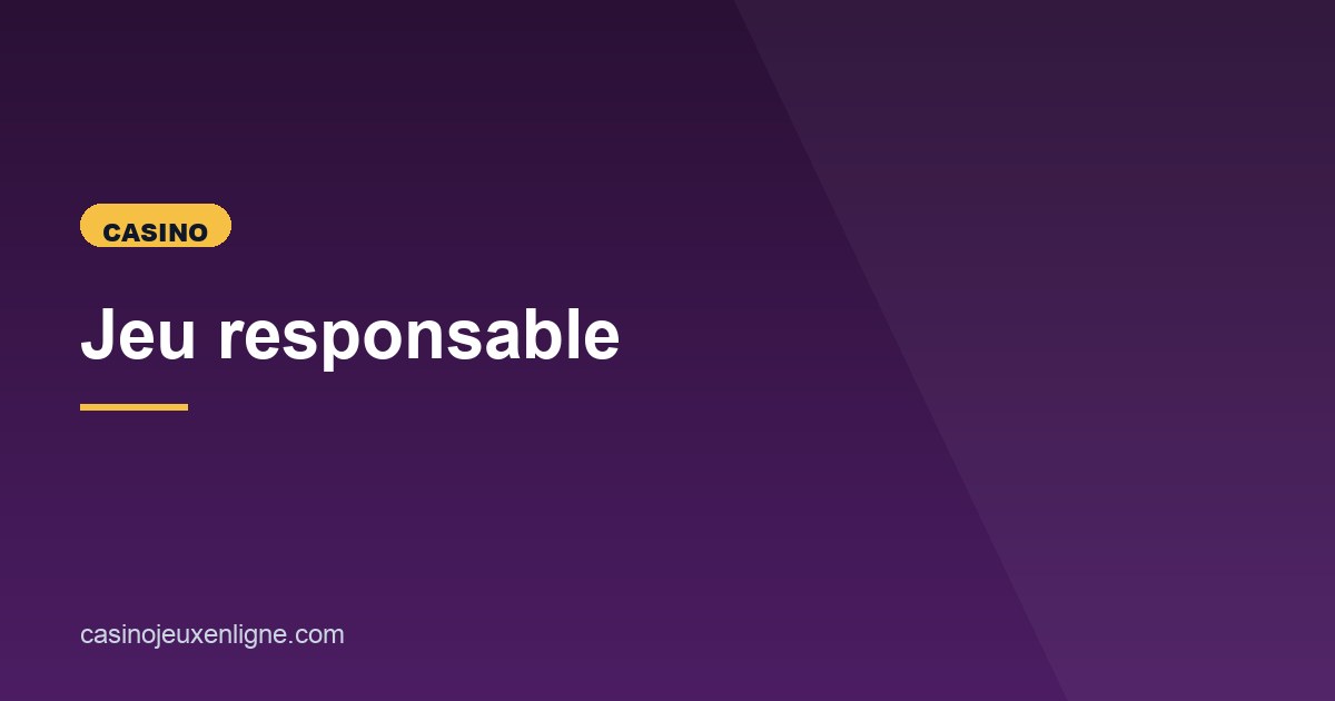 Illustration de l'article consacré au jeu responsable au casino