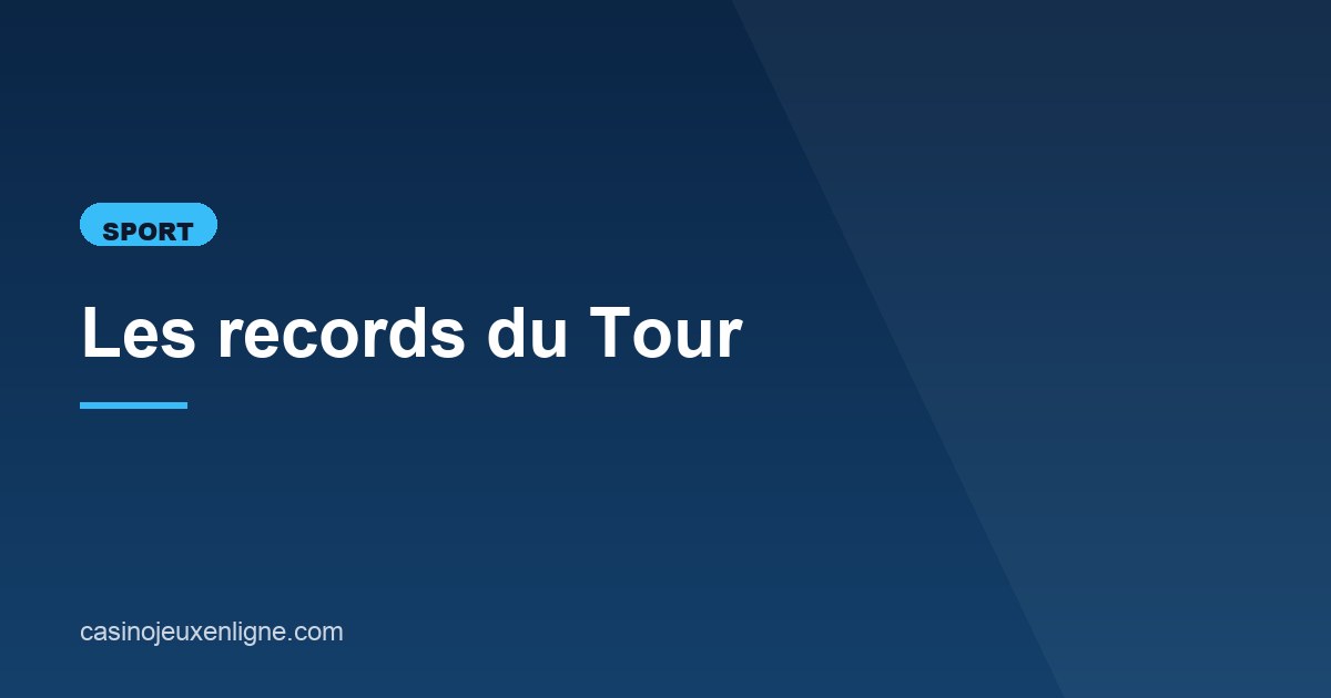 Illustration de l'article consacré aux records du Tour